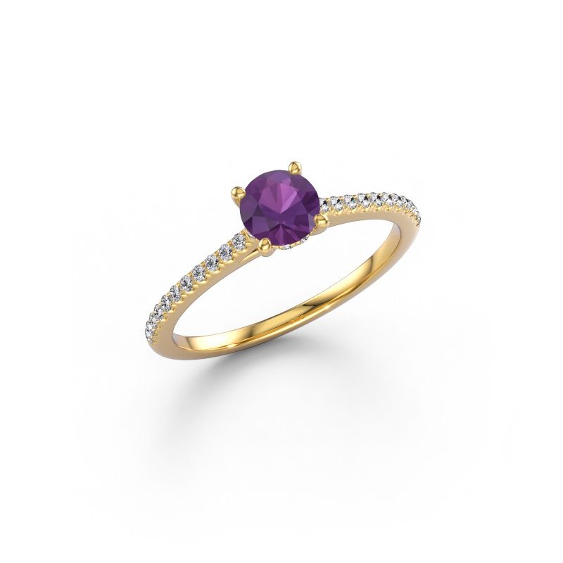 Engagement ring Sophie RND 585 gold amethyst 5 mm