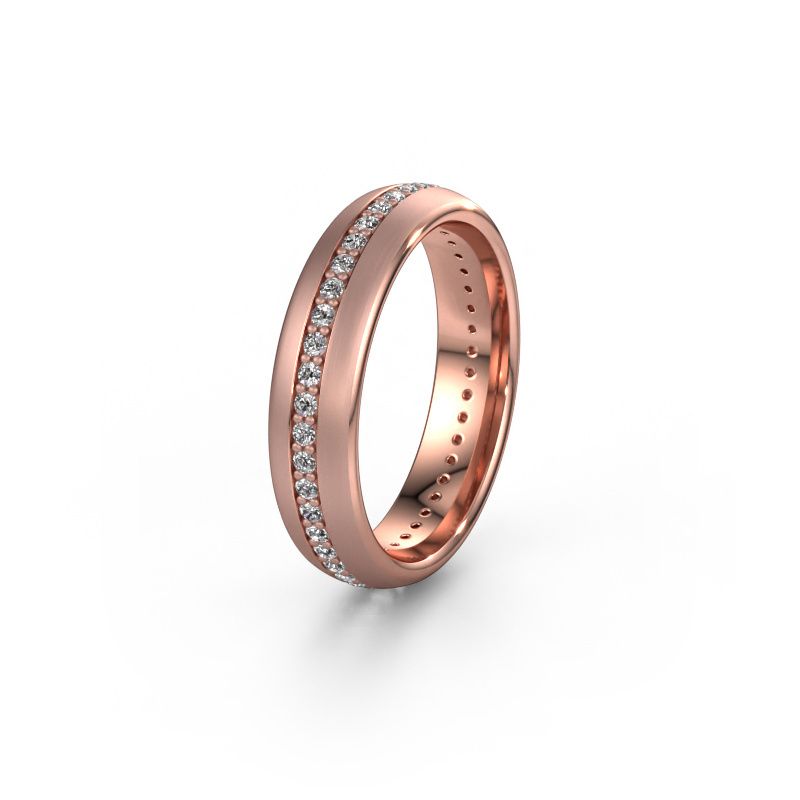 Freundschaftsring WH0103L35BM 585 Roségold Diamant 0.44 crt ±5 x 2 mm