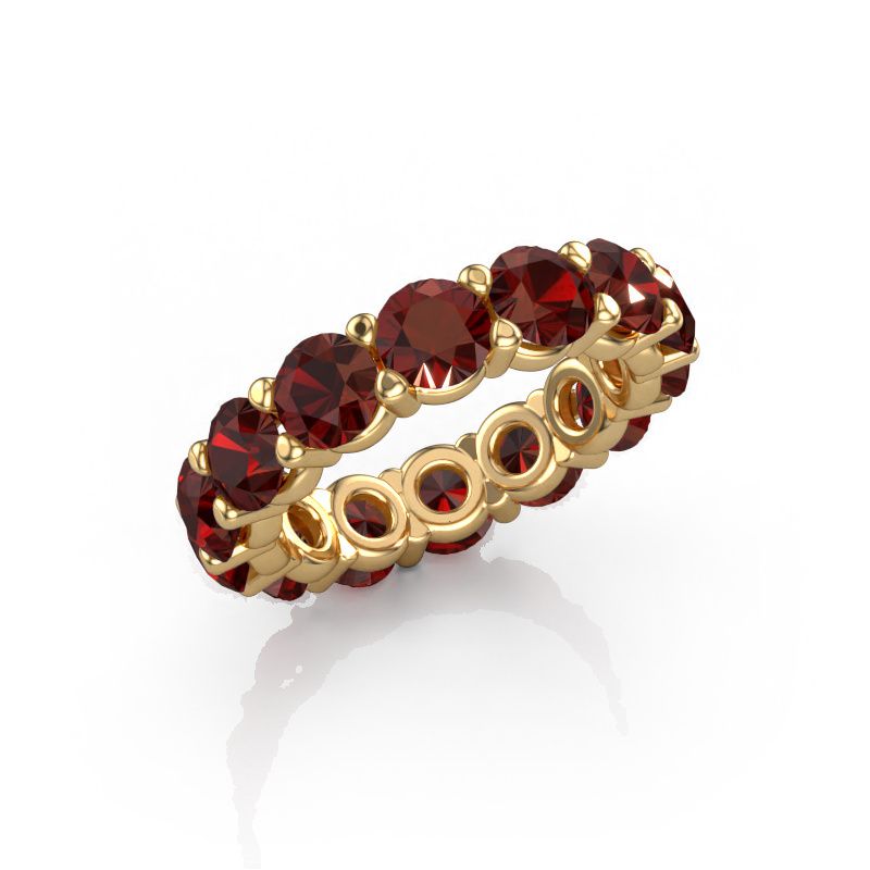 Ring Heddy rnd 4.7 585 Gold Granat 4.7 mm