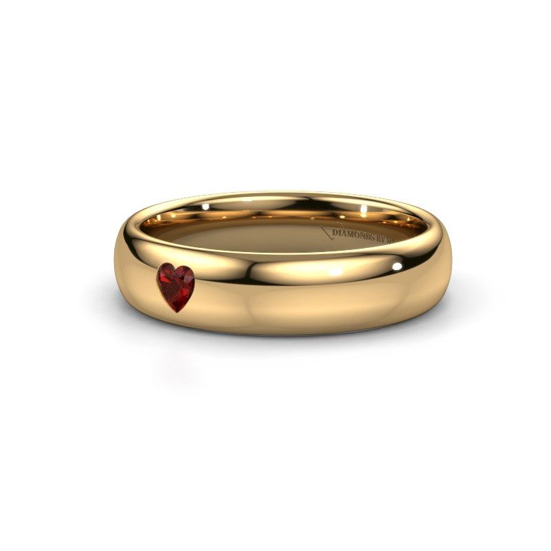 Image of Friendship ring WH0101L35BPHRT<br/>585 gold ±5x2 mm<br/>Garnet