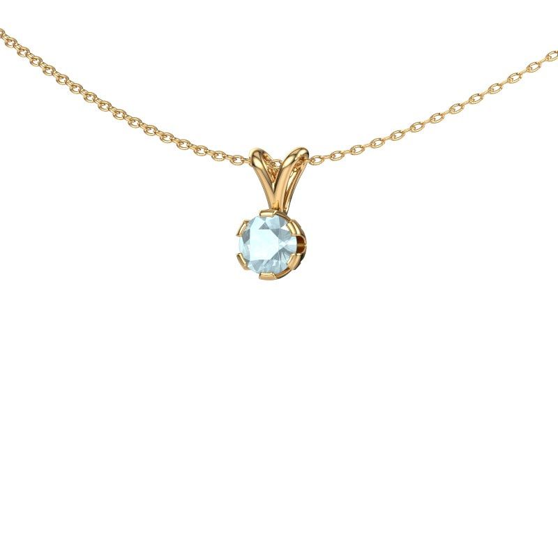 Pendant Julia 585 gold aquamarine 5 mm