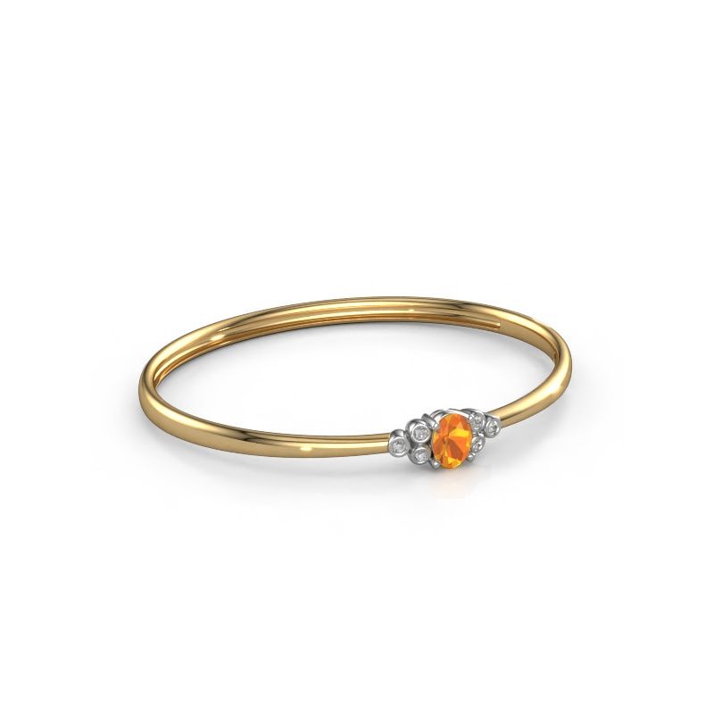 Bangle Lucy 585 gold citrin 8x6 mm