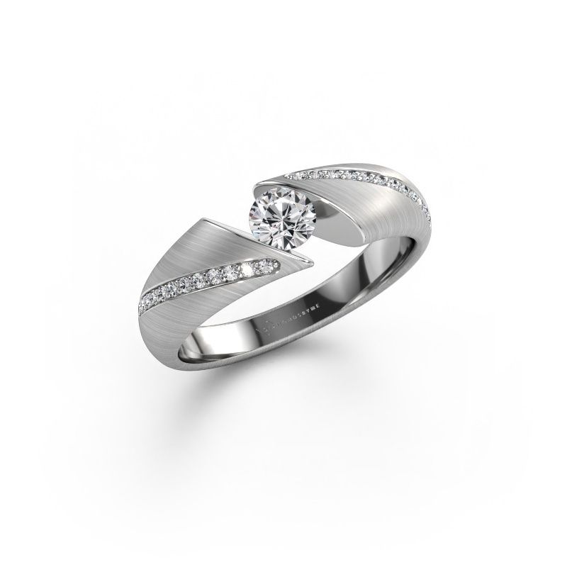 Engagement ring Hojalien 2 585 white gold lab-grown diamond 0.42 crt