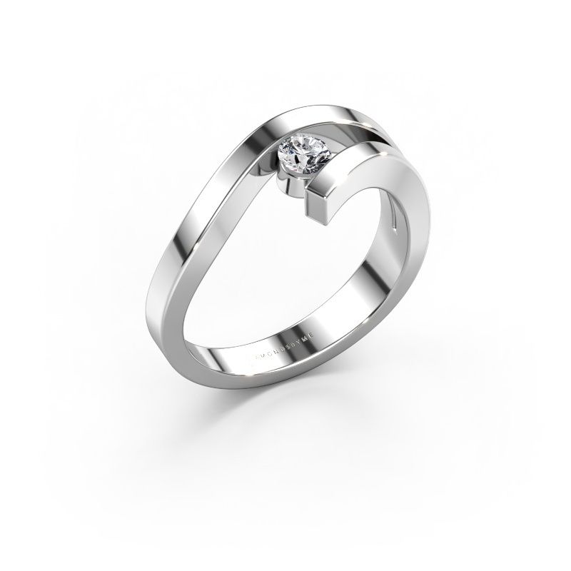 Ring Evalyn 1 585 white gold lab grown diamond 0.03 crt