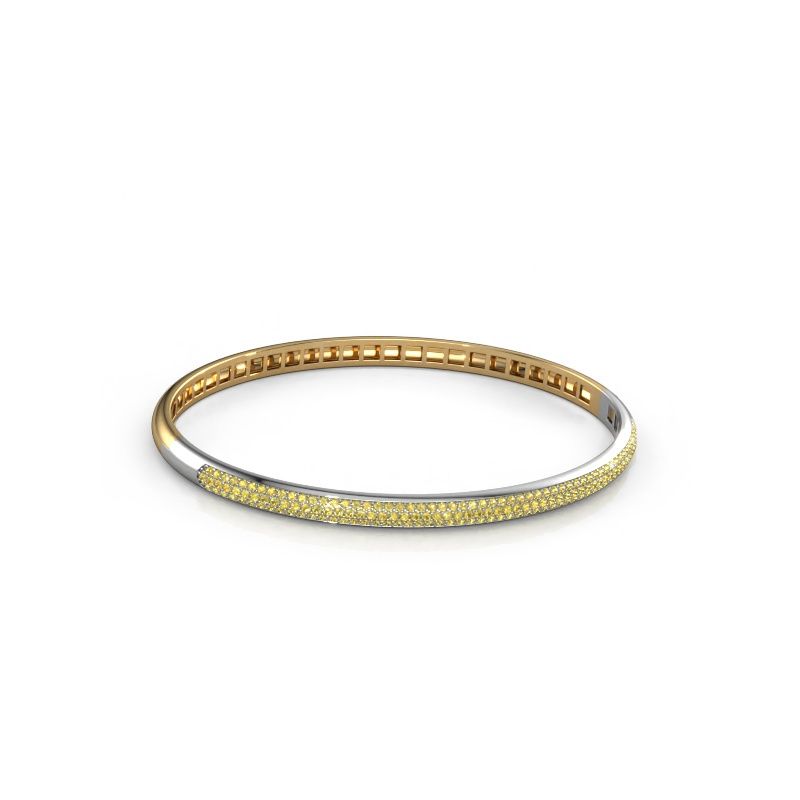 Bangle Emely 4mm 585 gold yellow sapphire 1.1 mm