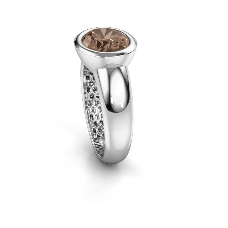 Afbeelding van Ring Evelyne<br/>585 witgoud<br/>Bruine diamant 2.70 crt
