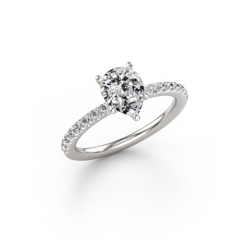 Engagement ring Crystal PER 2 950 platinum lab grown diamond 1.00 crt