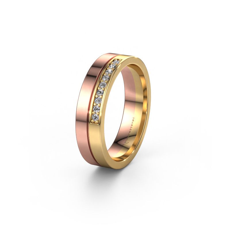 Ehering WH0213L15AP 585 Roségold Lab-grown Diamant ±5 x 1,7 mm
