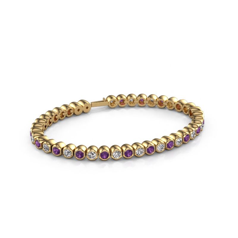 Tennis bracelet Bianca 3.5 mm 585 gold amethyst 3.5 mm
