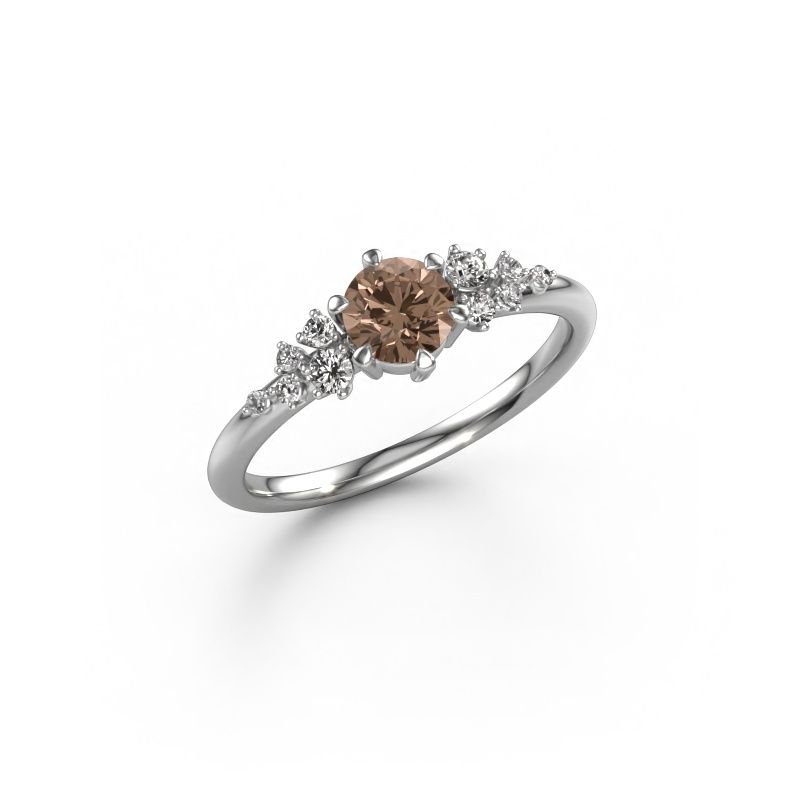 Verlobungsring Royce RND 585 Weißgold Braun Diamant 0.50 crt
