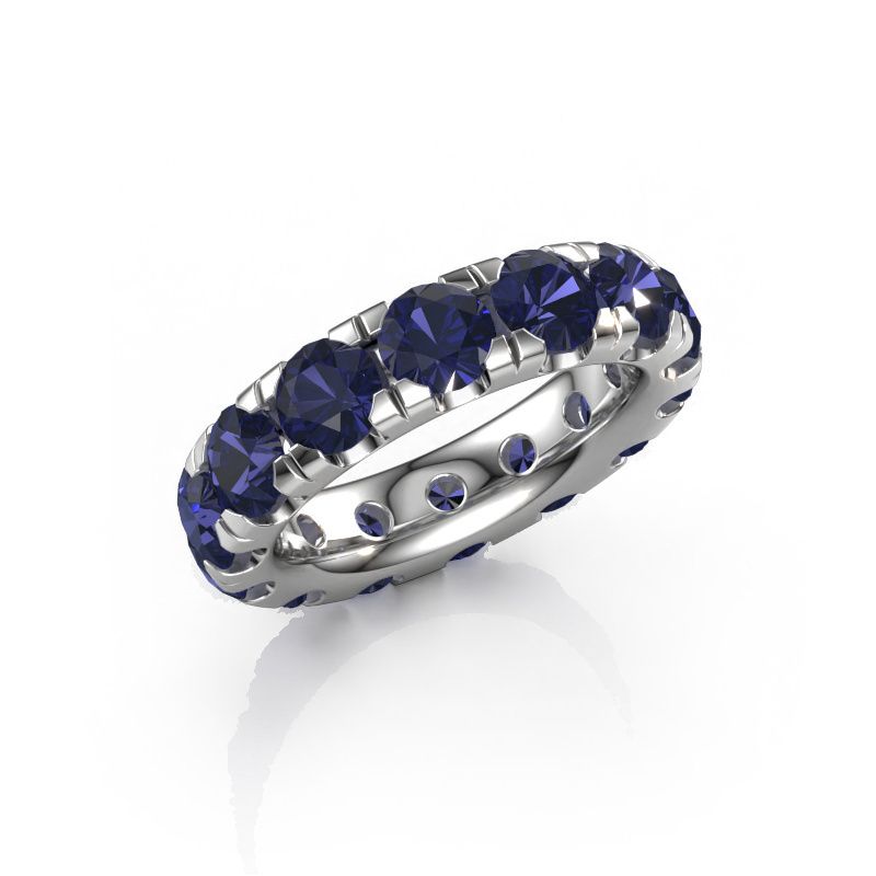 Stackable ring Jackie 4.7 950 platinum sapphire 4.7 mm