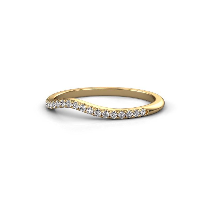 Afbeelding van Aanschuifring SRH0067C10H4<br/>585 goud<br/>Diamant 0.158 crt