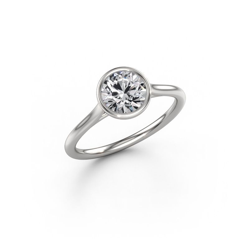 Engagement ring Lavon RND 585 white gold lab-grown diamond 1.00 crt