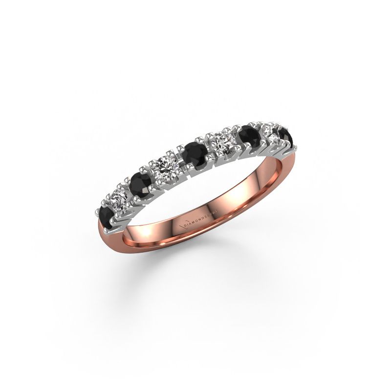Ring Rianne 9 585 rose gold black diamond 0.55 crt