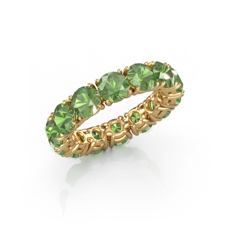 Ring Vivienne 5.0 585 Gold Turmalin grün 5 mm