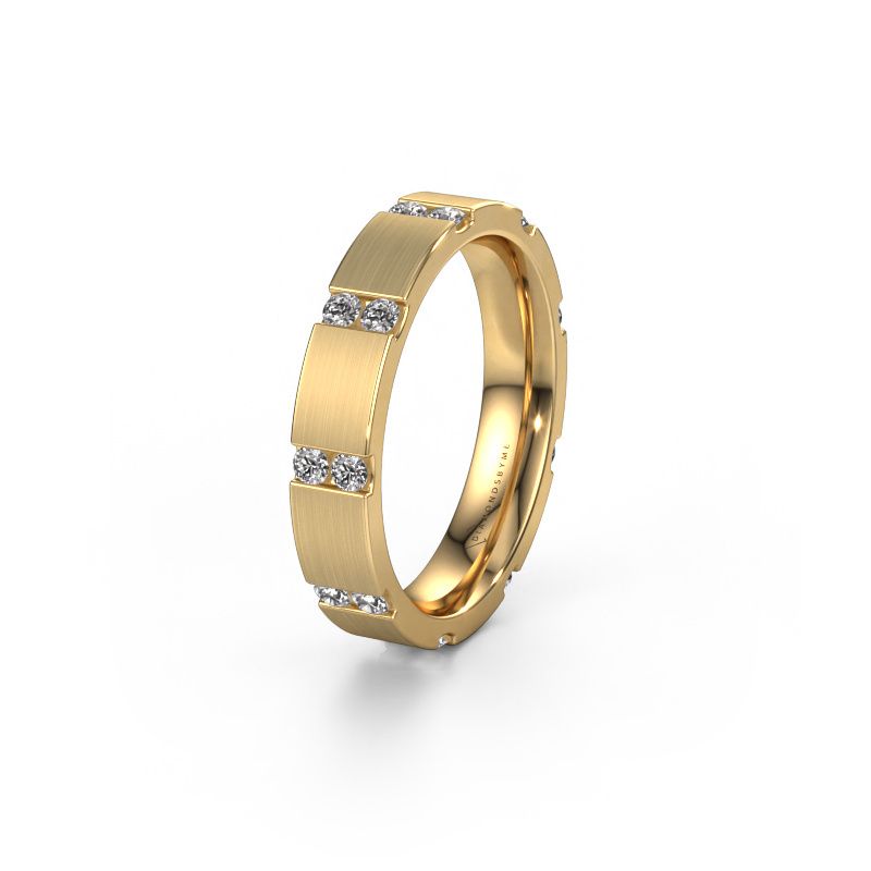Bague de mariage WH2132L14BM 585 or jaune zircone ±4x2.2 mm