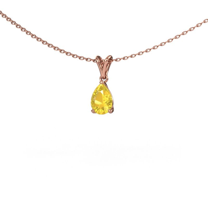 Anhänger Sam PER 585 Roségold Gelb Saphir 7x5 mm