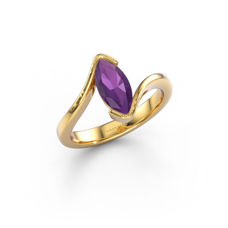 Verlobungsring Serenity 585 Gold Amethyst 10x5 mm