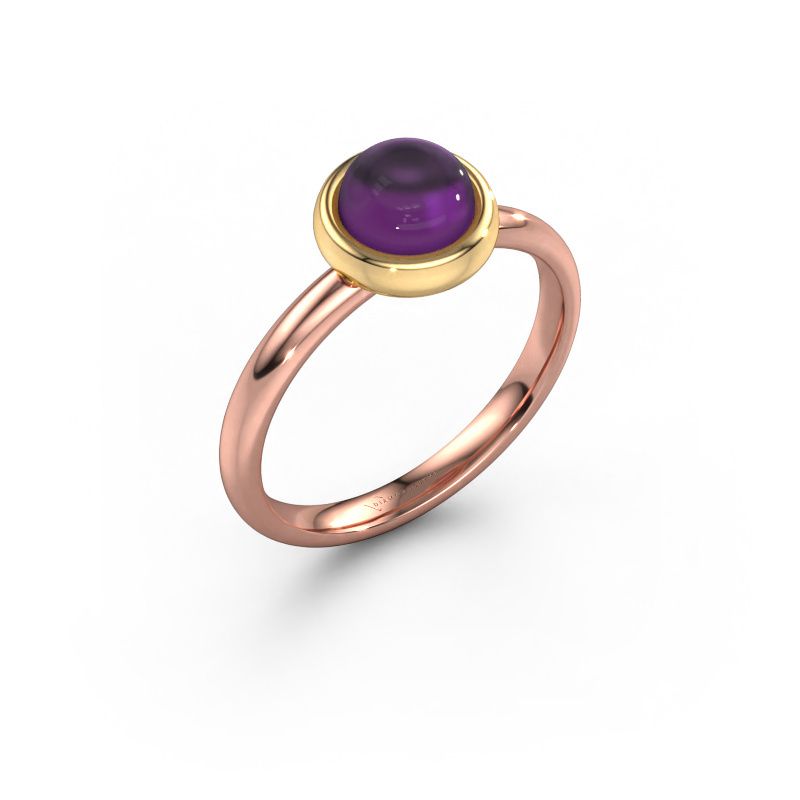 Ring Blossom RND 585 Roségold Amethyst 5 mm