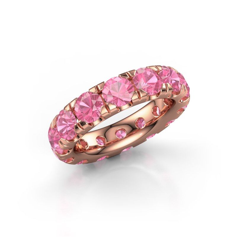 Bild von Vorsteckring jackie 4.7<br/>585 Roségold<br/>Pink Saphir 4.7 mm