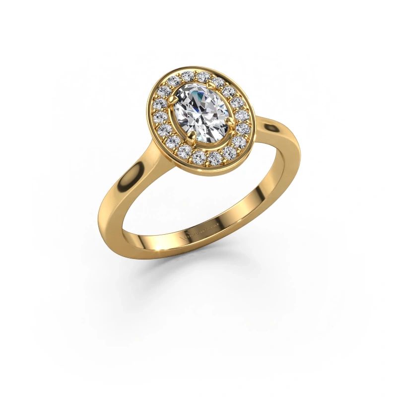 Ring Madelon 1 585 gull lab-diamant 0.880 crt