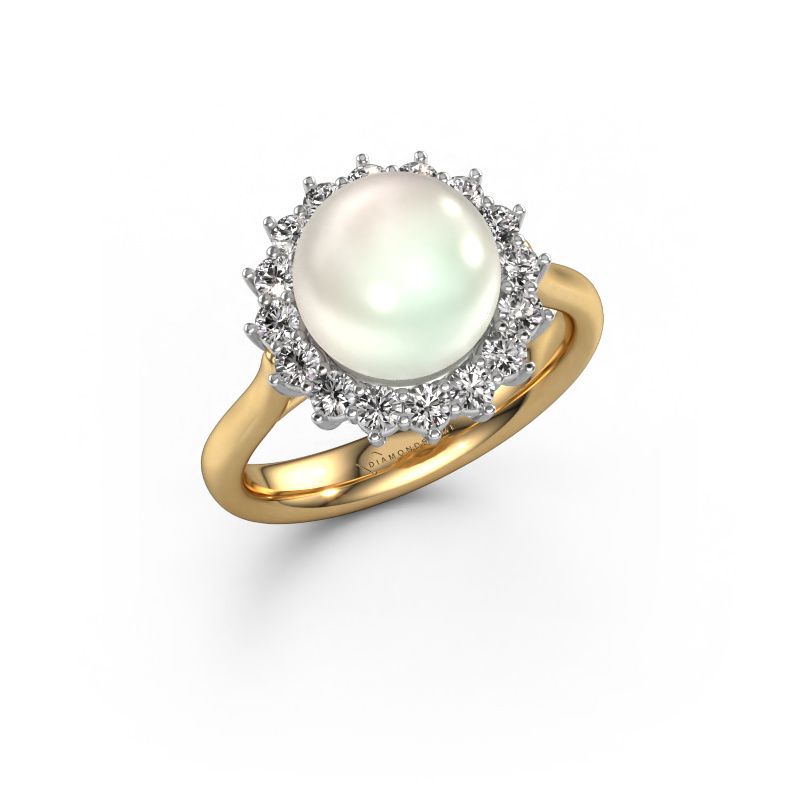 Ring Akiko 585 gold white pearl 8 mm