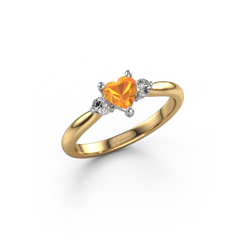 Verlovingsring Lieselot HRT 585 goud citrien 5 mm