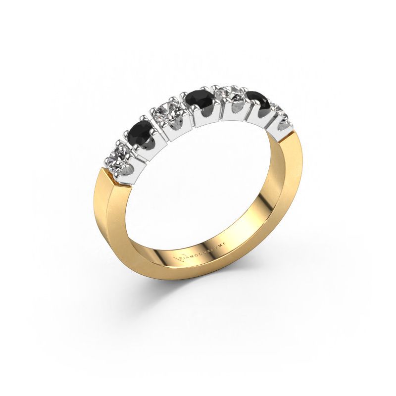 Ring Dana 7 585 gold black diamond 0.76 crt
