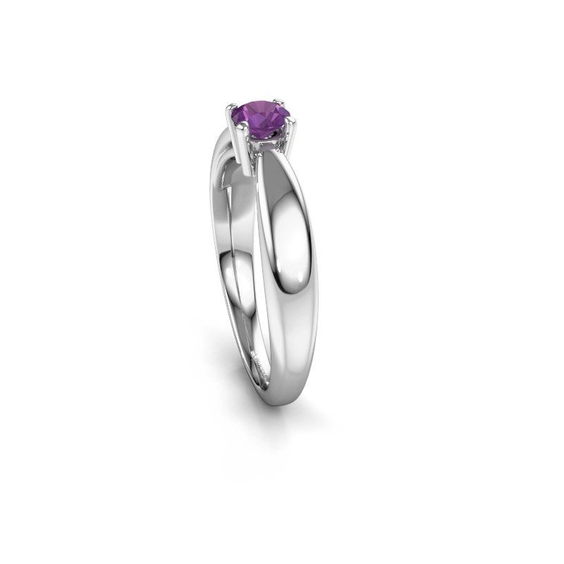 Image de Bague de fiançailles Nichole<br/>585 or blanc<br/>Améthyste 4.2 mm