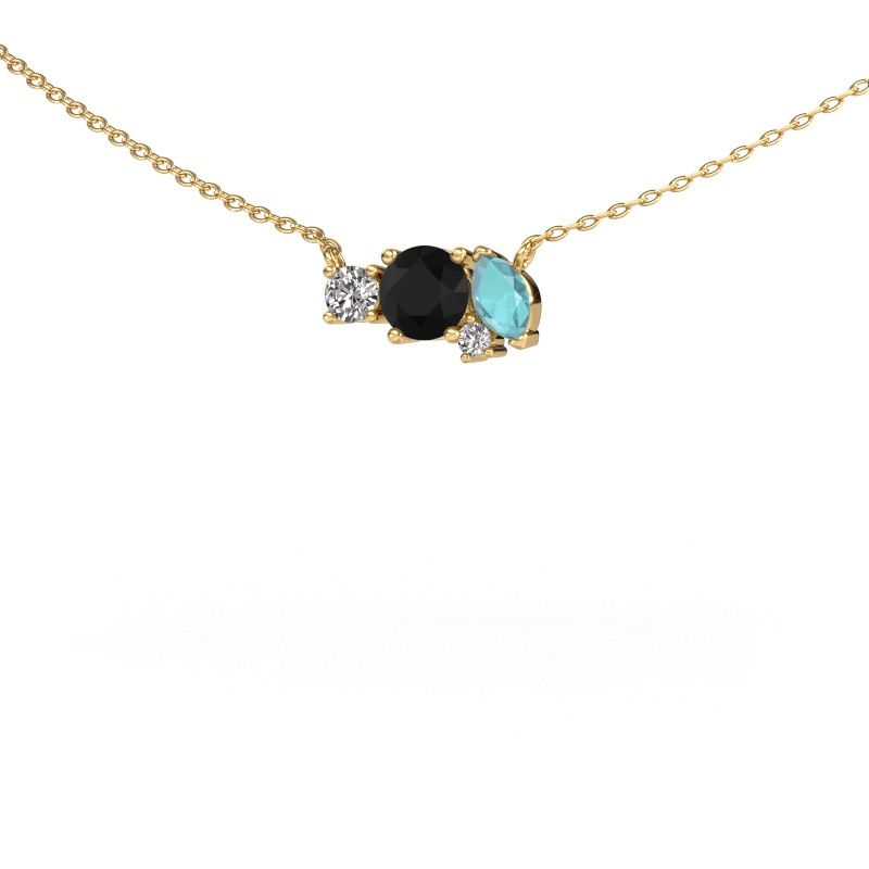 Hanger Frauke RND 585 goud zwarte diamant 0.725 crt