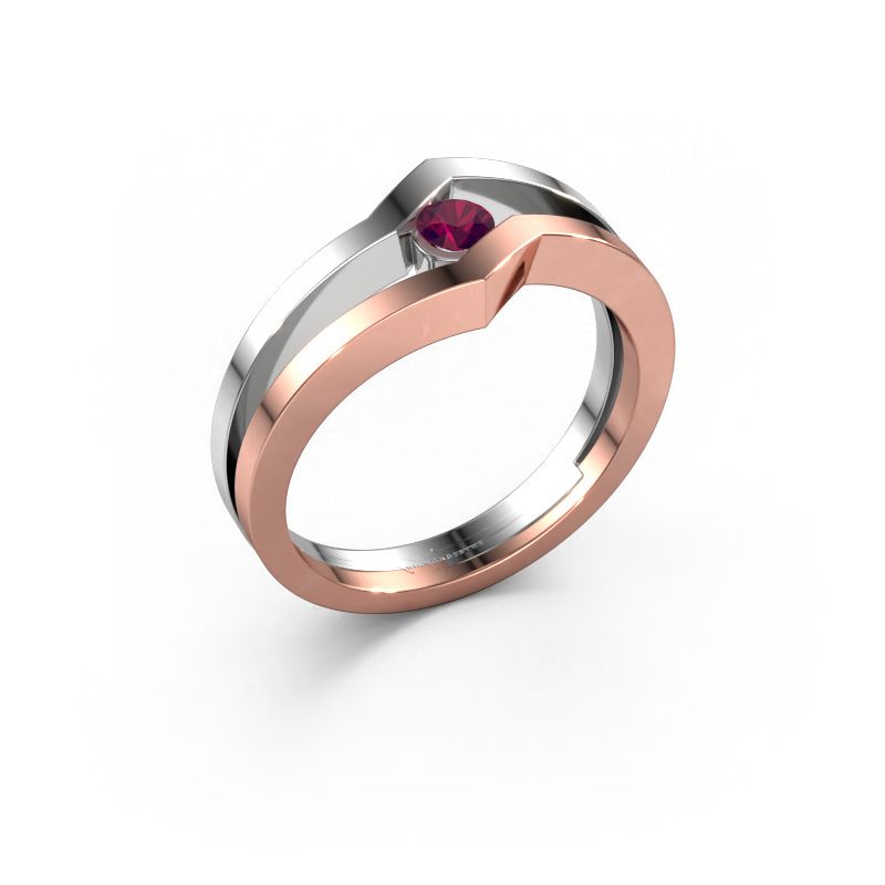 Ring Elize 585 Roségold Rhodolit 3.4 mm