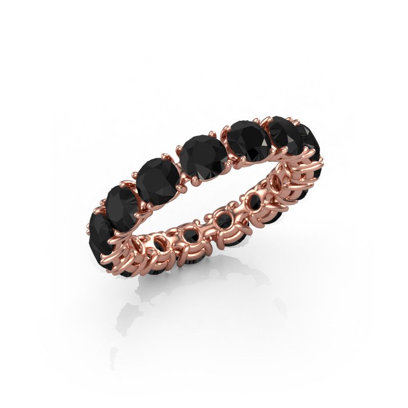 Bague Vivienne 4.2 585 or rose diamant noir 5.400 crt