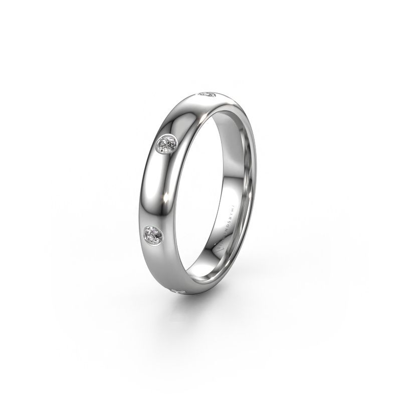 Alliance WH0105L34BP 585 or blanc diamant synthétique ±4x2 mm