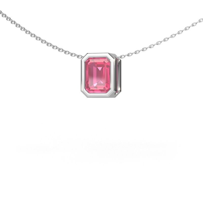 Anhänger Lavon EME 585 Weißgold Pink Saphir 8x6 mm