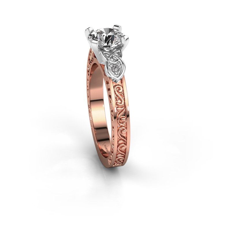 Afbeelding van Verlovingsring Gillian<br/>585 rosé goud<br/>Diamant 1.02 crt