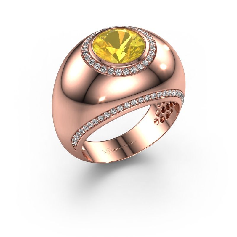 Ring Roxann 585 Roségold Gelb Saphir 8 mm
