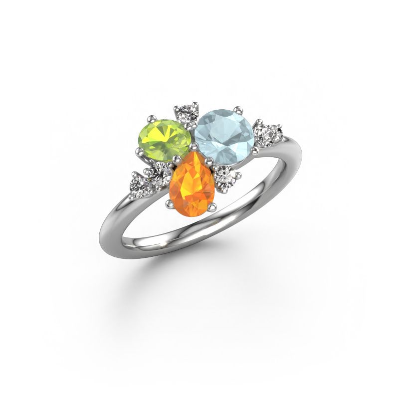 Ring Anja 585 Weißgold Aquamarin 5.4 mm