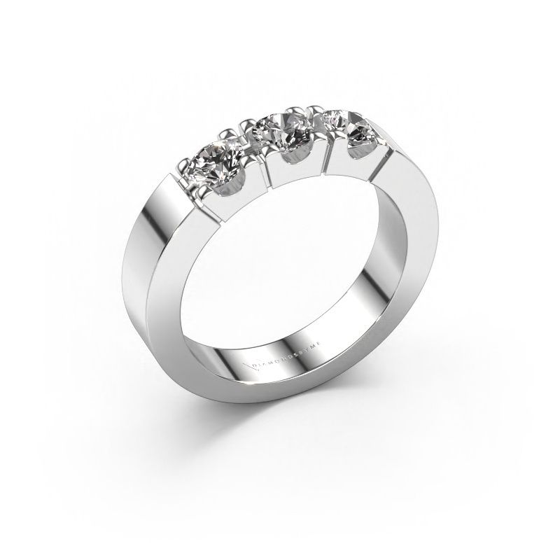 Bague Dana 3 950 platine diamant 0.75 crt