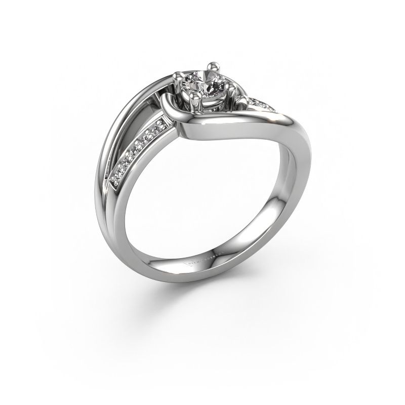 Ring Aylin 585 white gold lab grown diamond 0.325 crt