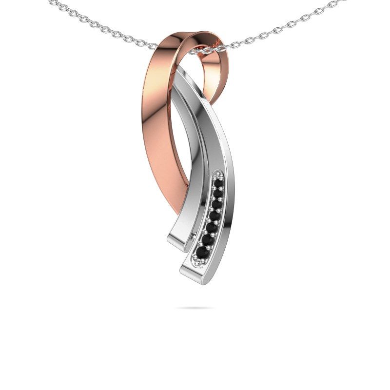 Pendant Lida 585 rose gold black diamond 0.076 crt