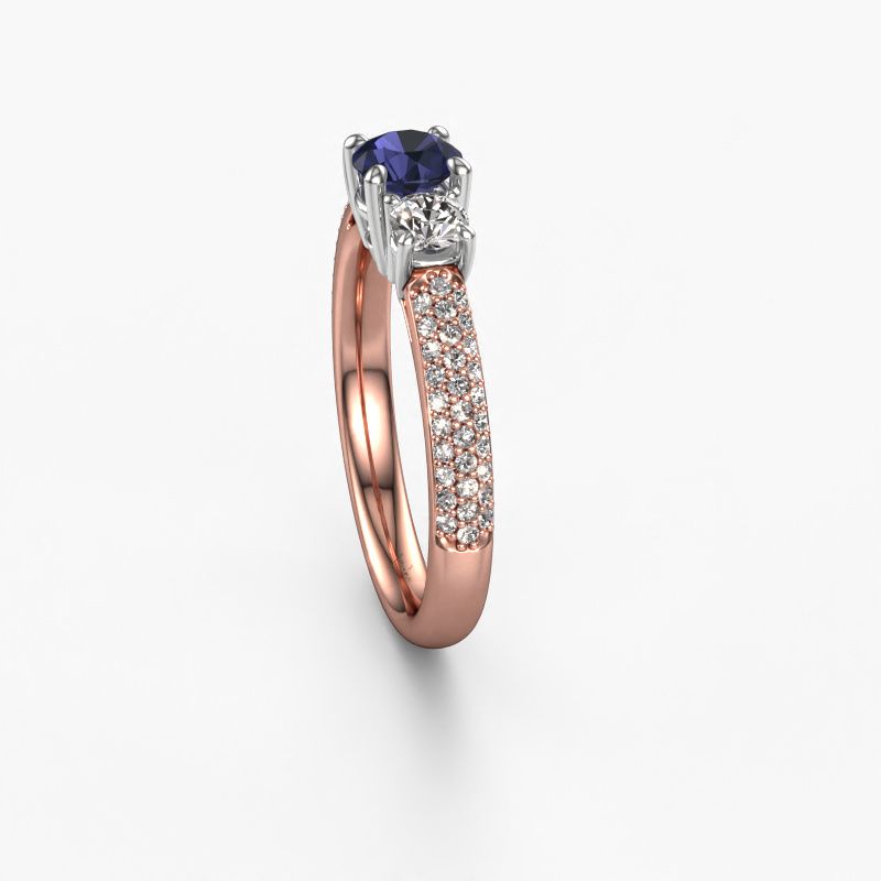 Image of Engagement Ring Marielle Rnd<br/>585 rose gold<br/>Sapphire 5 mm