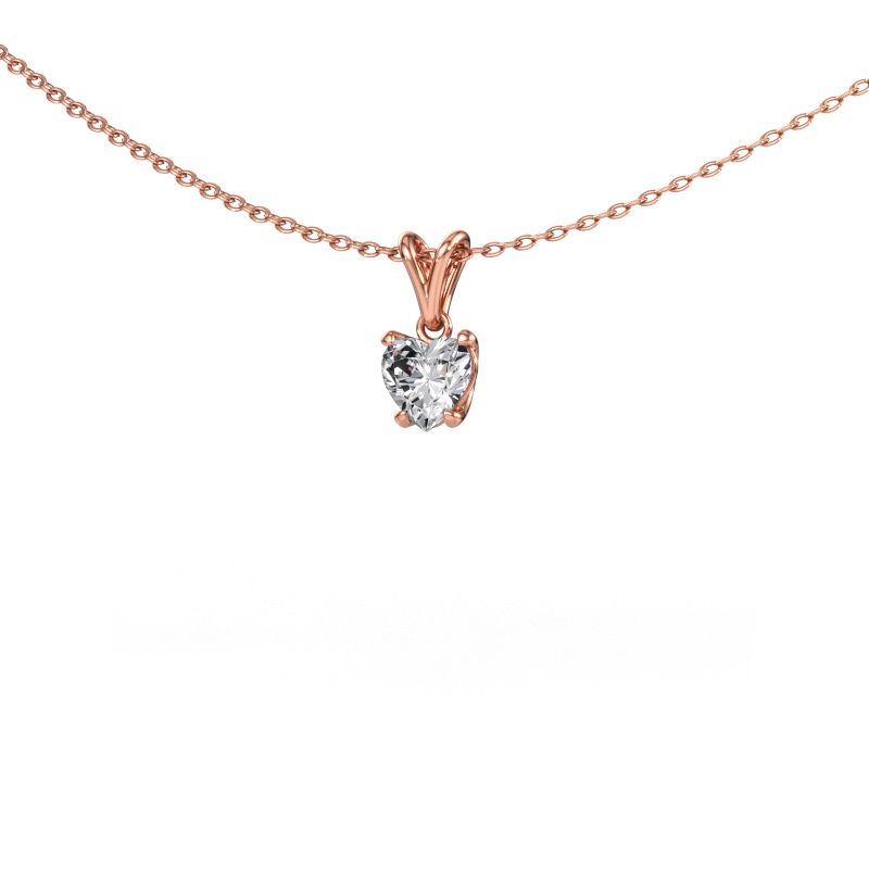 Hanger Sam Heart 585 rosé goud lab-grown diamant 0.50 crt