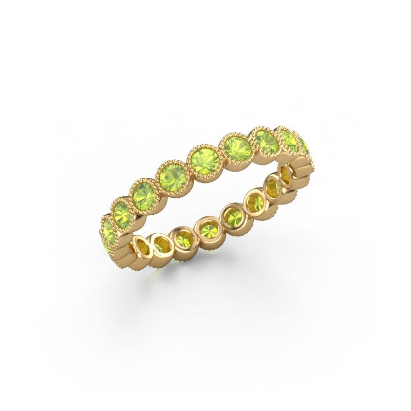 Ring Mariam 0.05 585 Gold Peridot 2.4 mm