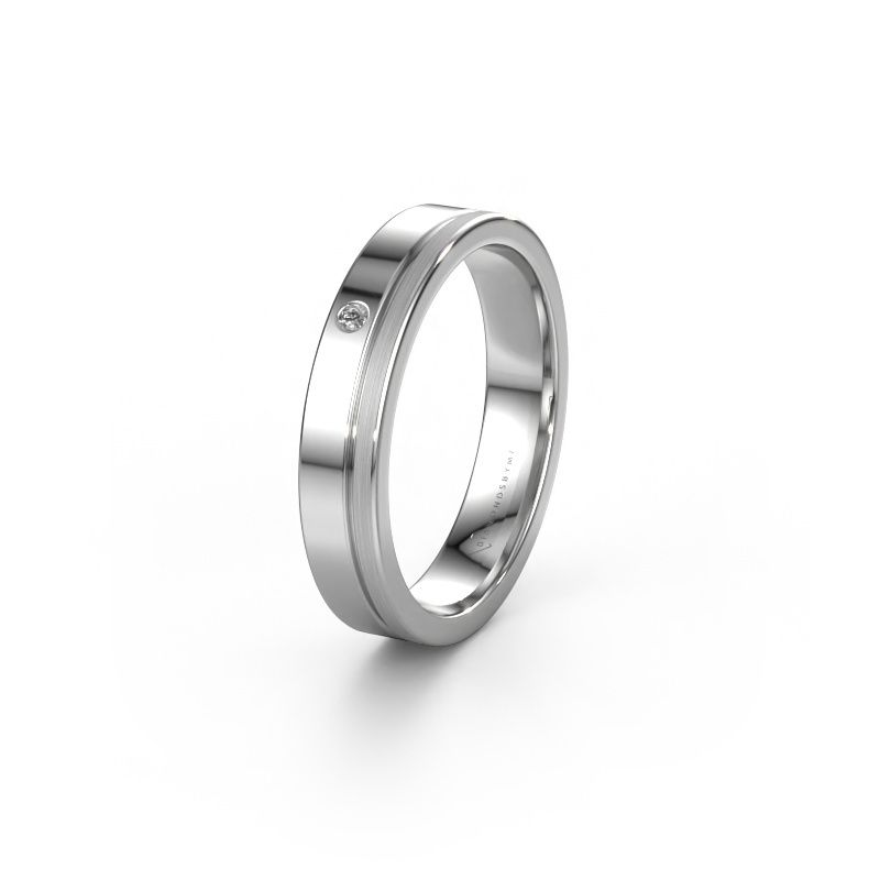 Friendship ring WH0301L14APM 950 platinum lab grown diamond ±4 x 1.7 mm