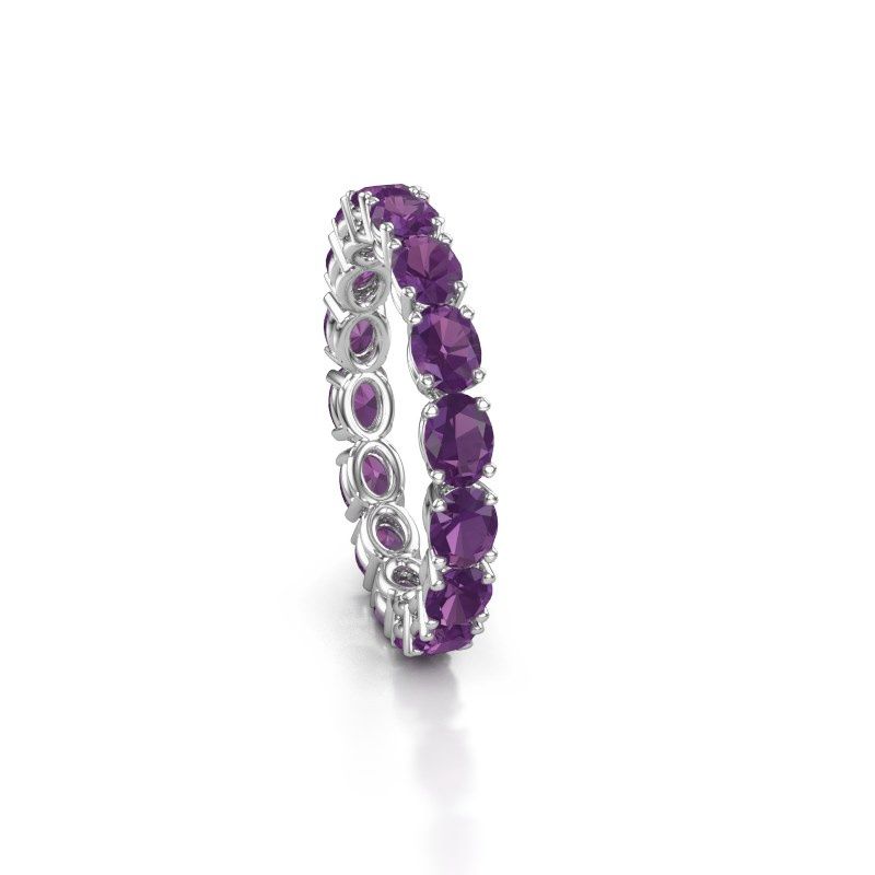Bild von Ring vivienne ovl 4x3<br/>585 Weißgold<br/>amethyst 4x3 mm