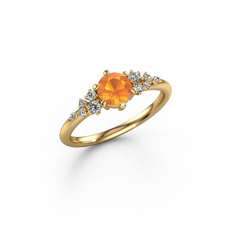 Ring Royce RND 585 gold citrin 5.5 mm
