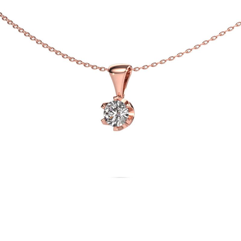 Kette Fran 585 Roségold Diamant 0.50 crt