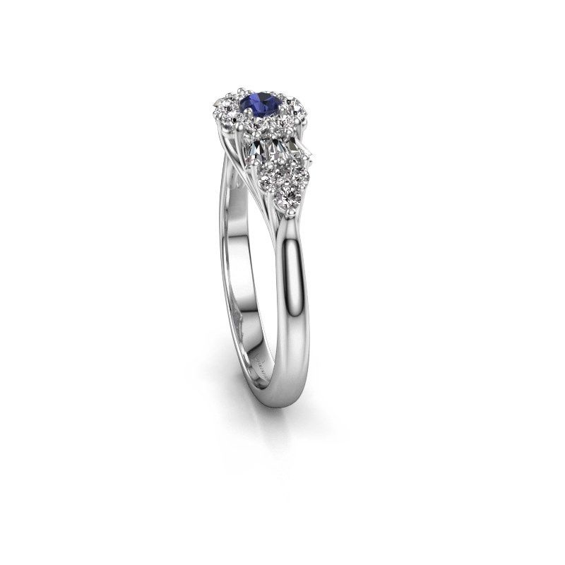 Image of Engagement ring Carisha 950 platinum sapphire 3 mm