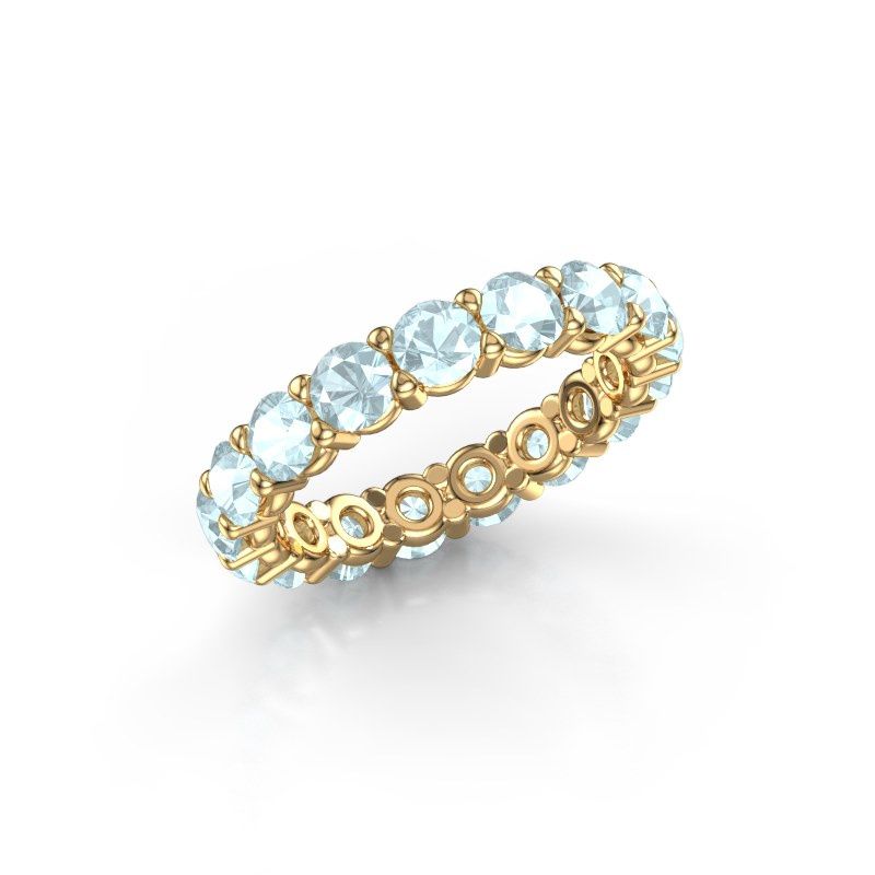 Bild von Vorsteckring heddy rnd 3.7<br/>585 Gold<br/>Aquamarin 3.7 mm