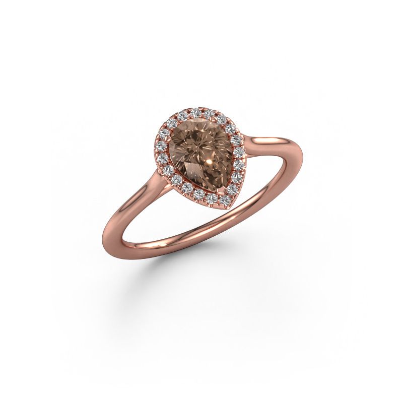 Engagement ring Seline per 1 585 rose gold brown diamond 0.75 crt